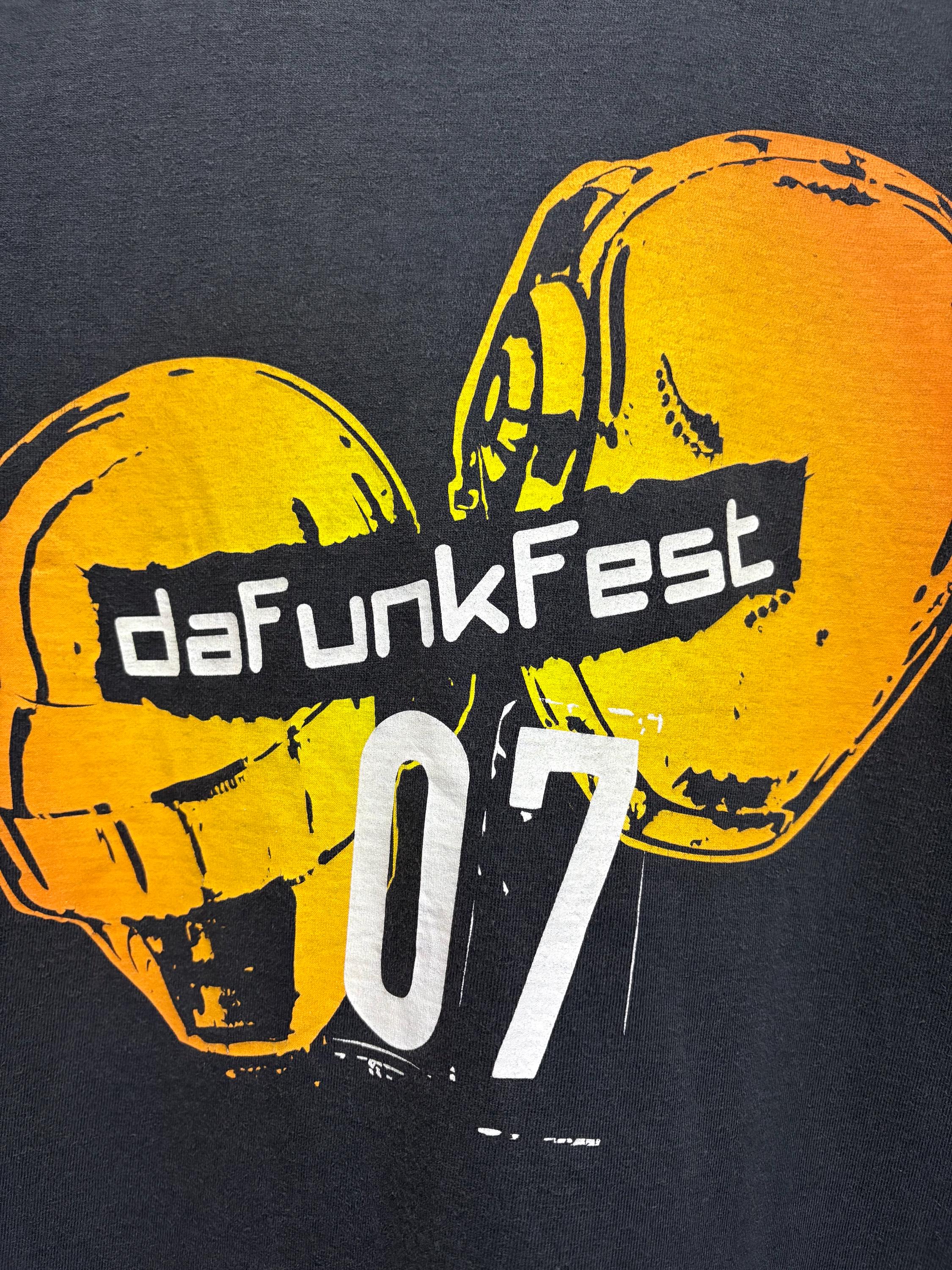 【DaftPank[ダフトパンク]】DA FUNK FEST.07 Tシャツ 2000's Daftpunk Da Funk Fest 07 Japan Tour / Electronic
