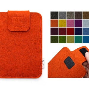 Pour Kindle | Papier blanc | Housse assortie Voyage Feutre de laine mérinos | Sac pour liseuse | Housse de protection feutre | couverture en feutre | sac en feutre | ituepfelchen