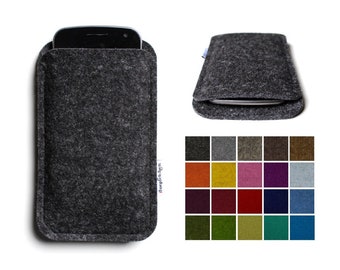 Für iPhone 11 Pro Max | Xs Max | 8 Plus | 7 Plus passende Hülle aus Merino-Wollfilz | Handyhülle Filz | Handytasche Filz | Smartphone Tasche