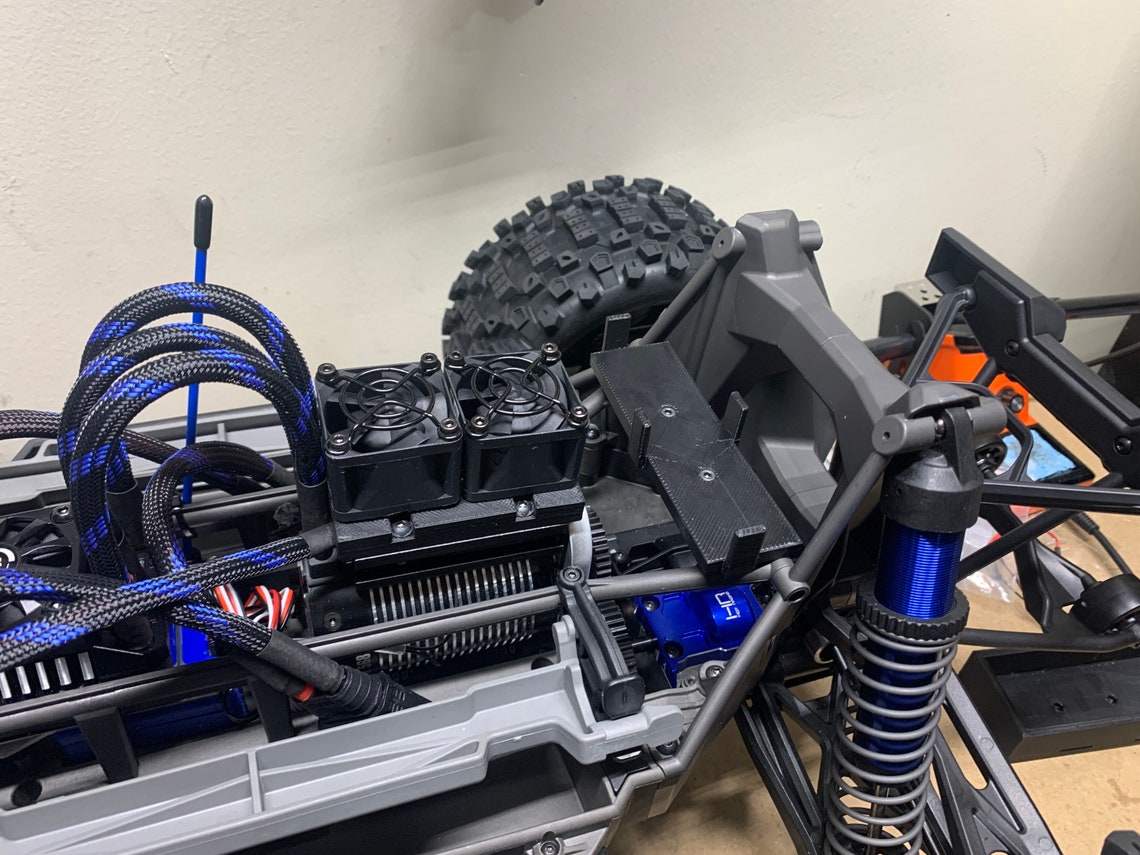 Traxxas X Maxx 3s Fan/light Battery Tray Etsy