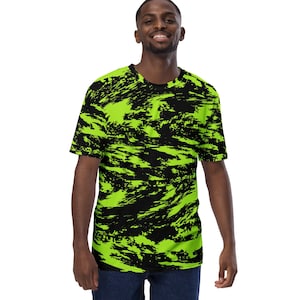 Black Lime Bolt Glitch Unisex T-Shirt