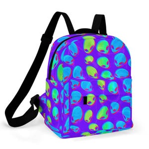 Alien Baby Light Up Backpack Purse Zoomer & Zorbit™ Glow Mini Backpack – Lisa Frank main image 3