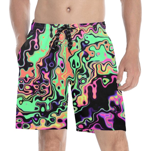 Radioactive Spill Men's Mid-length Swim Shorts UV - Etsy