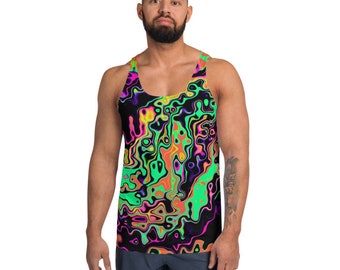 Design By Humans Multi Colored Mixtapes Mens Graphic Tank Top Design By Humans Multi Colored Mixtapes Mens Graphic Tank Top