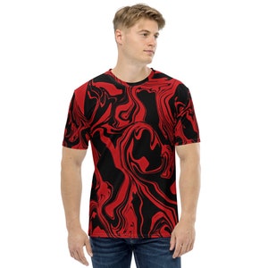 Red and Black Slime Oil Spill Unisex T-shirt