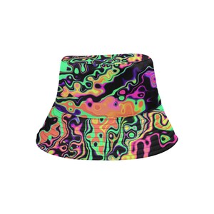 Radioactive Spill Bucket Hat UV Blacklight Reactive - Etsy