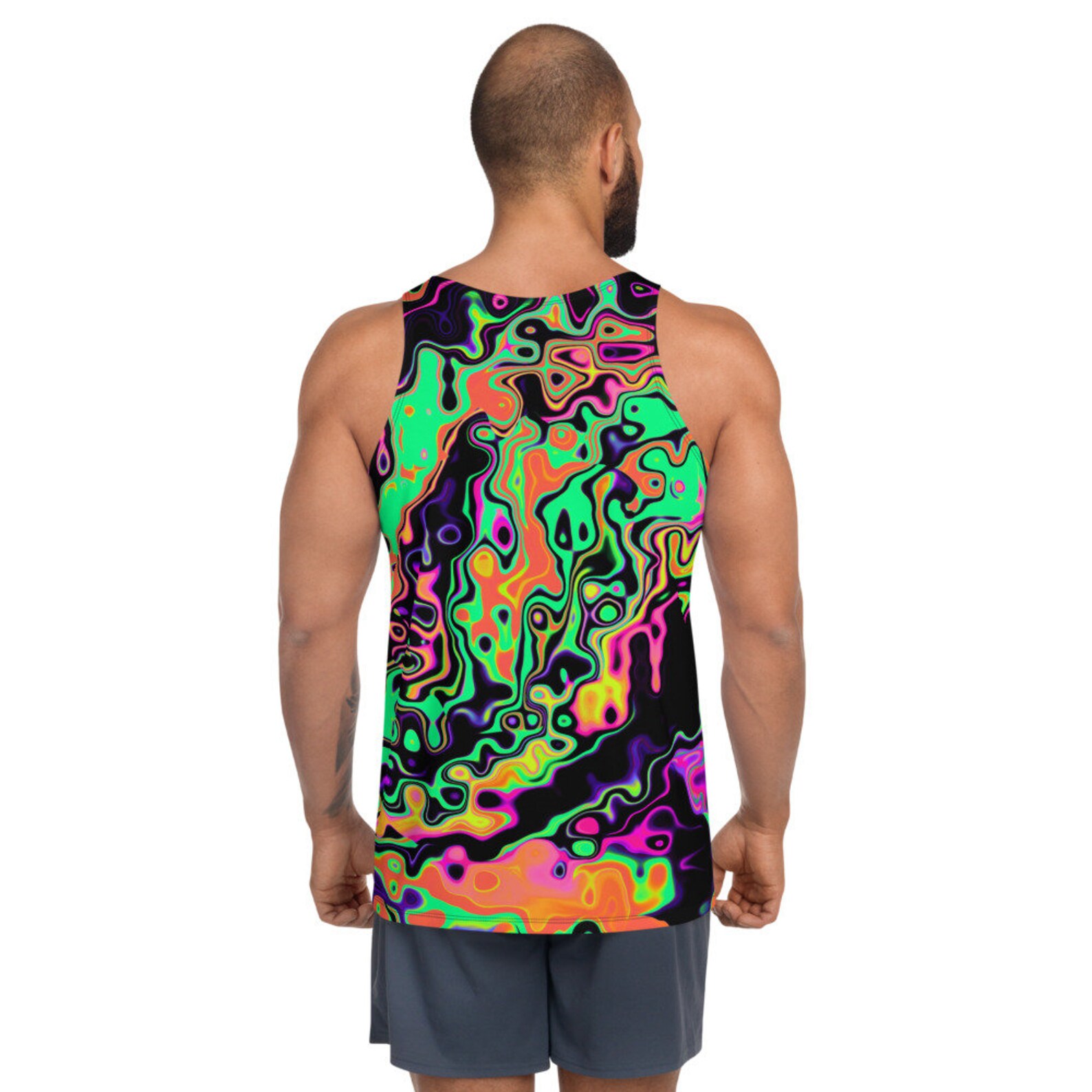 Radioactive Spill Unisex Rave Tank Top - Etsy