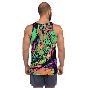Radioactive Spill Unisex Rave Tank Top - Etsy