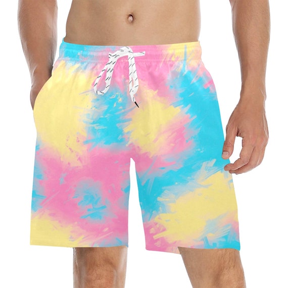 Buy SALE Pastel Watercolor Men's Mid-length Swim Shorts Online in India 