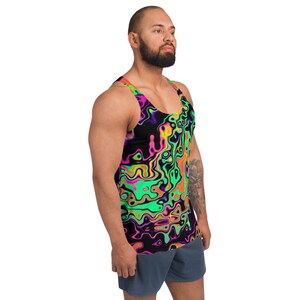 Radioactive Spill Unisex Rave Tank Top - Etsy