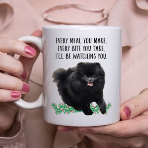 Funny Saying Gifts For Pet Lovers Pomeranian Black White Mug 11 Oz