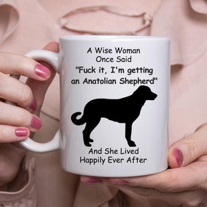 Funny Anatolian Shepherd Gift For Women White Coffee Mug 11oz