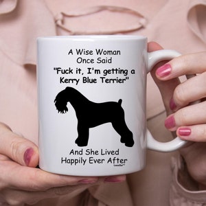 Funny Kerry Blue Terrier Gift For Women White Coffee Mug 11oz