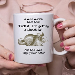 Funny Chinchilla Gift For Women White Coffee Mug 11oz