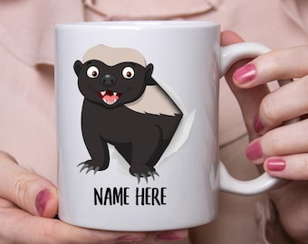 Meme Honey Badger Collectors Mug Cup Ceramic 330ml 11oz Kitchen, Dining & Bar Home & Garden Dinnerware & Serveware
