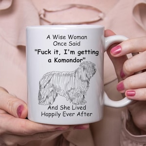 Funny Komondor Gift For Women White Coffee Mug 11oz