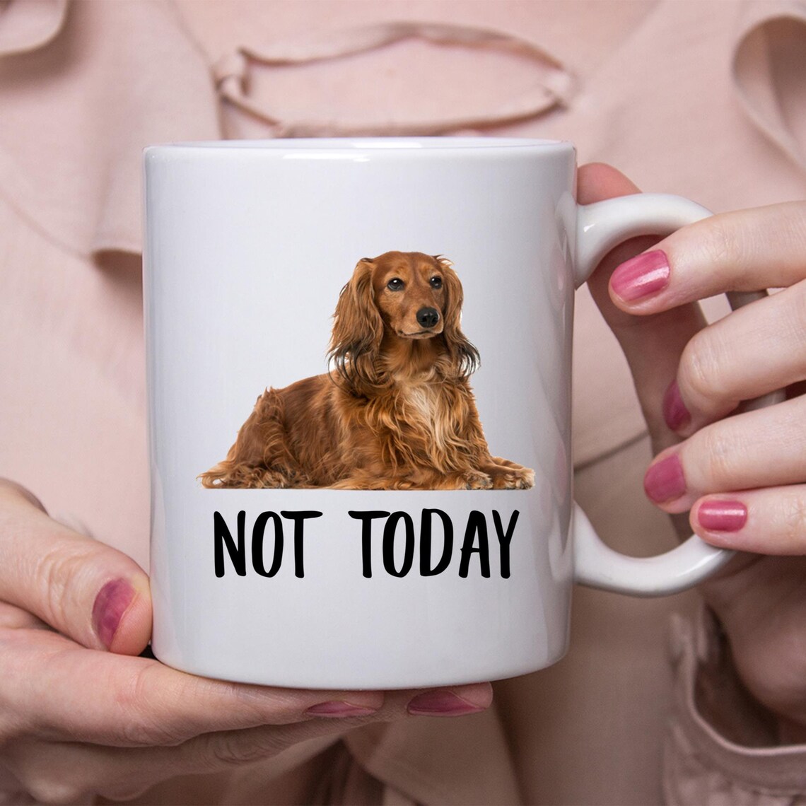 Lustige Dackel Kastanie nicht heute Hund Becher faule Etsy