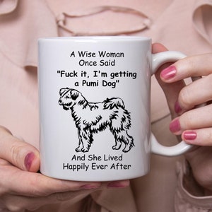 Funny Pumi Dog Gift For Women White Coffee Mug 11oz