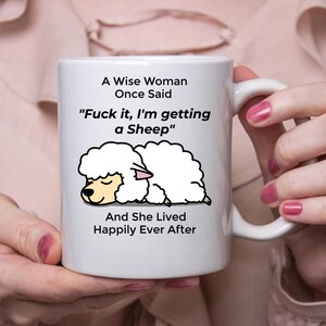 Funny Sheep Gift For Women White Coffee Mug 11oz