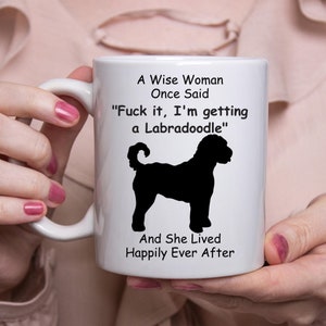 Funny Labradoodle  Gift For Women White Coffee Mug 11oz