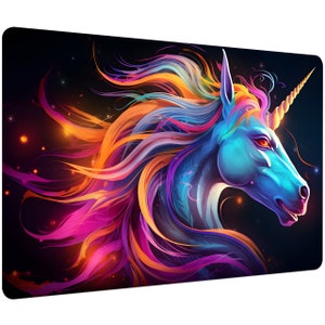 Desk pad unicorn | High quality vinyl material | 60x40cm | Can be wiped clean with a damp cloth | Made in Germany | 4258
