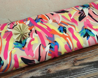 colorful viscose crepe fabric