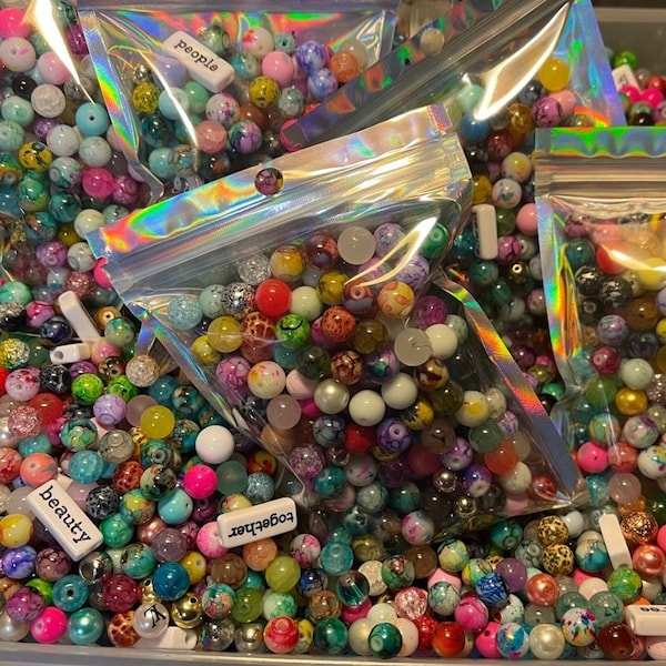 Bead Muddle, Bead Scoop, Bulk Beads, Wholesale Beads, Mixed Beads, Multi color beads, random mix beads, Bead Soup