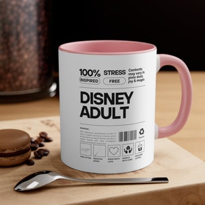 Disney Adult Warning Label Accent Coffee Mug, 11oz