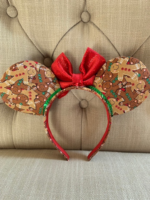 Gingerbread Mouse Ears, Disney Holiday Ears, Cookie Minnie  display picture 1