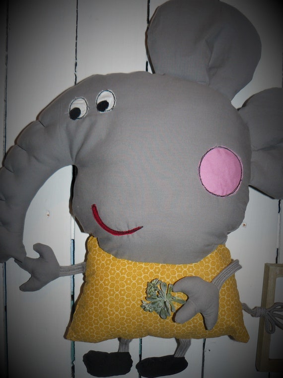 Cuddle Pillow Emily The Elephant Peppa Wutz S Girlfriend Etsy