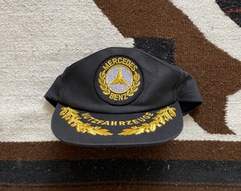 Vintage Mercedes Benz Hat 80s Snapback 