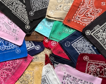 Bandana vintage des années 80 90 Hav a Hank Fast couleur fabriqué avec fierté lisière en coton fabriqué aux États-Unis