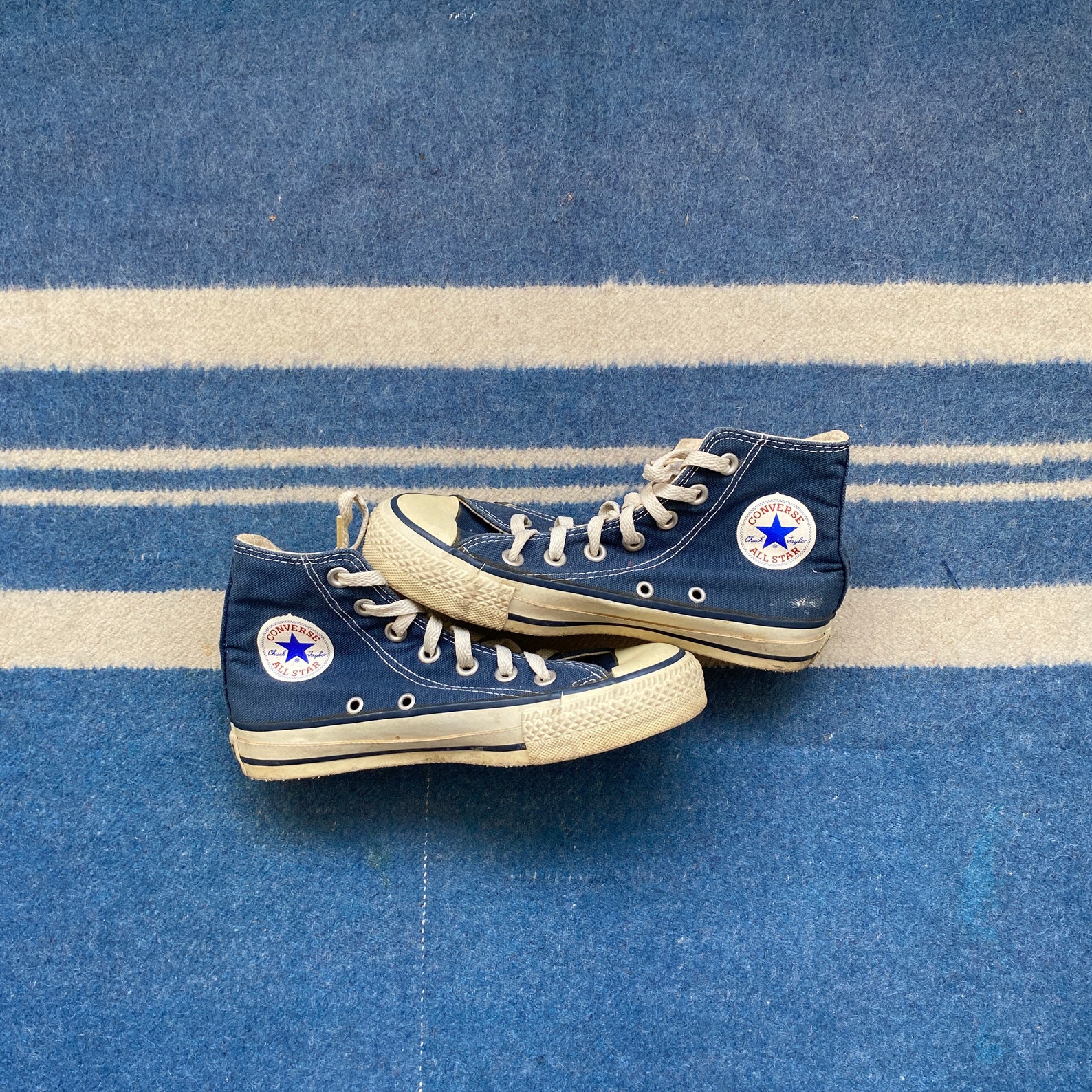 90s vintage Converse Chuck Taylor All Star toile sneaker hi Etsy France
