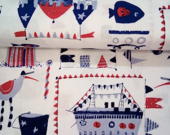 Westphalie Tissu Coton Hambourg Maritime