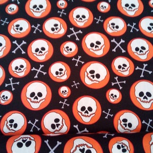Cotton fabric skull