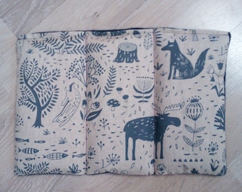 Grain pillow forest animals 3 chambers