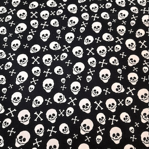 Cotton fabric skull
