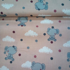 Cotton fabric elephant