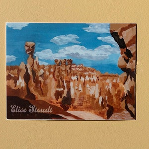 Bryce Hoodoos Sticker, Waterproof Vinyl Sticker, Fine Art Sticker, Bryce Canyon National Park, Utah, Hiking Sticker, National Park Sticker
