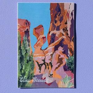 Balancing Rock Sticker, Waterproof Vinyl Sticker, Fine Art Sticker, Arches National Park, Utah, Hiking Sticker, National Park Sticker