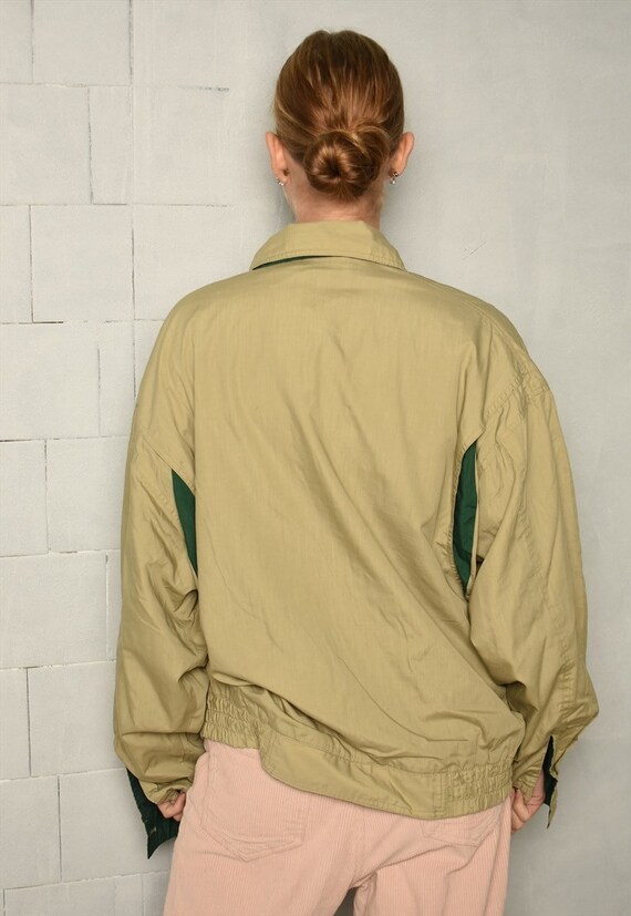 Vintage 80s retro classy windbreaker bomber jacke… - image 5