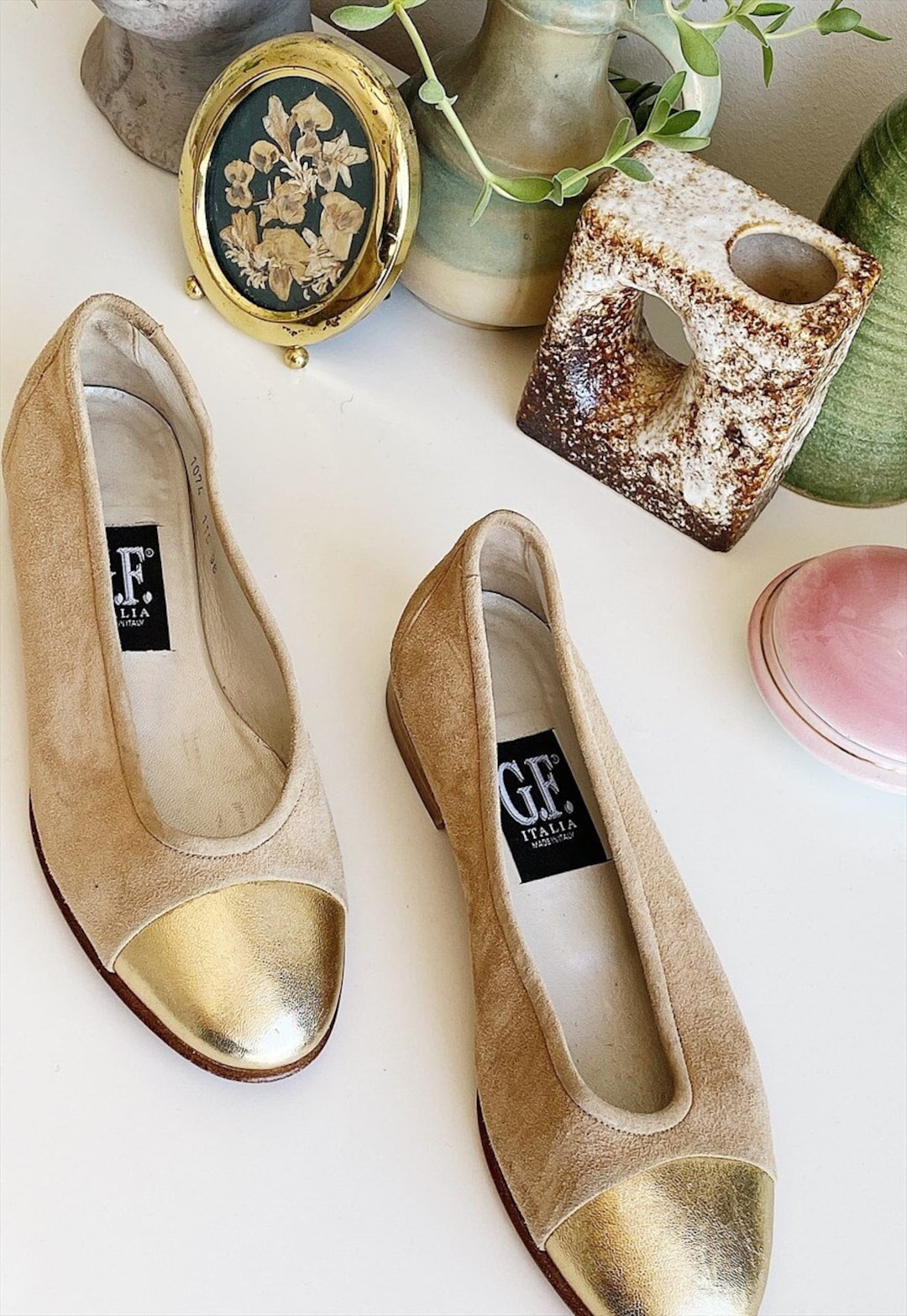 Vintage Y2K Italian Made Ballerinas Pumps Flat Shoes Etsy