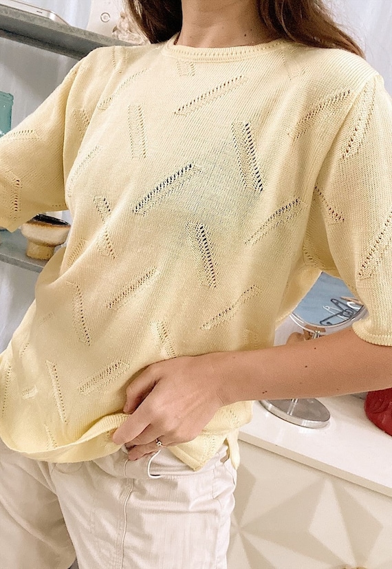 Blusa amarillo pastel outlet