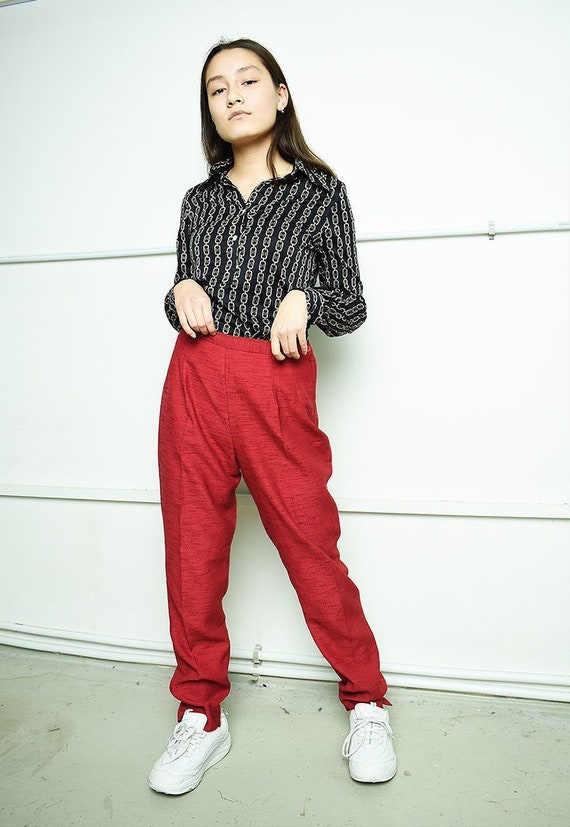 ladies tapered trousers