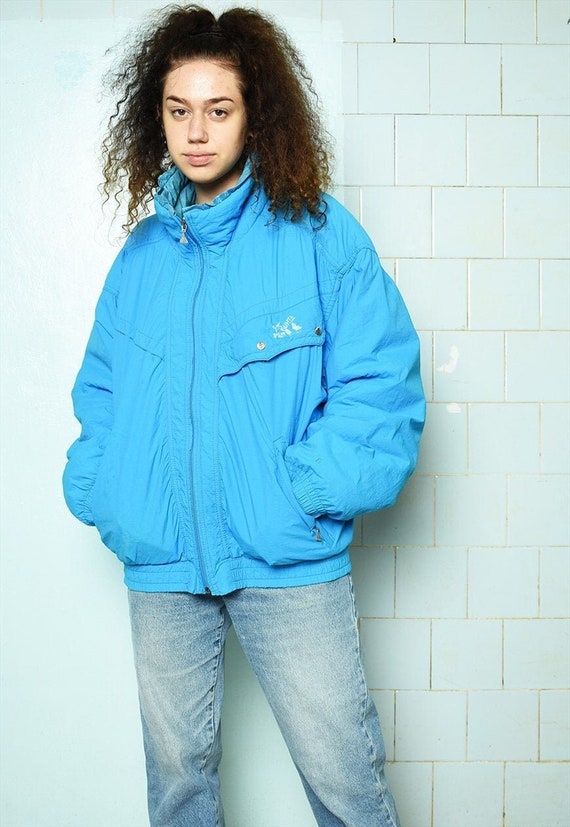 Vintage 80s puffer skiing coat bomber jacket overs