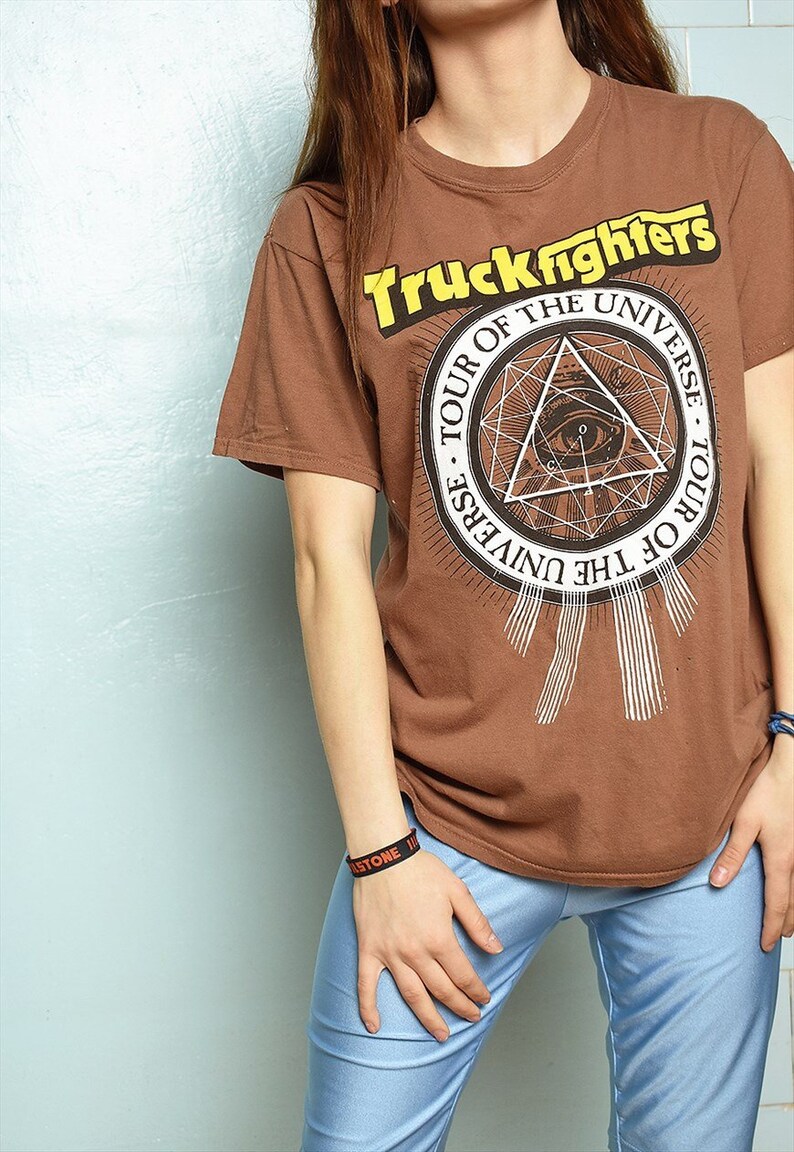 Vintage 90s slogan graphic festival blouse top t-shirt tee