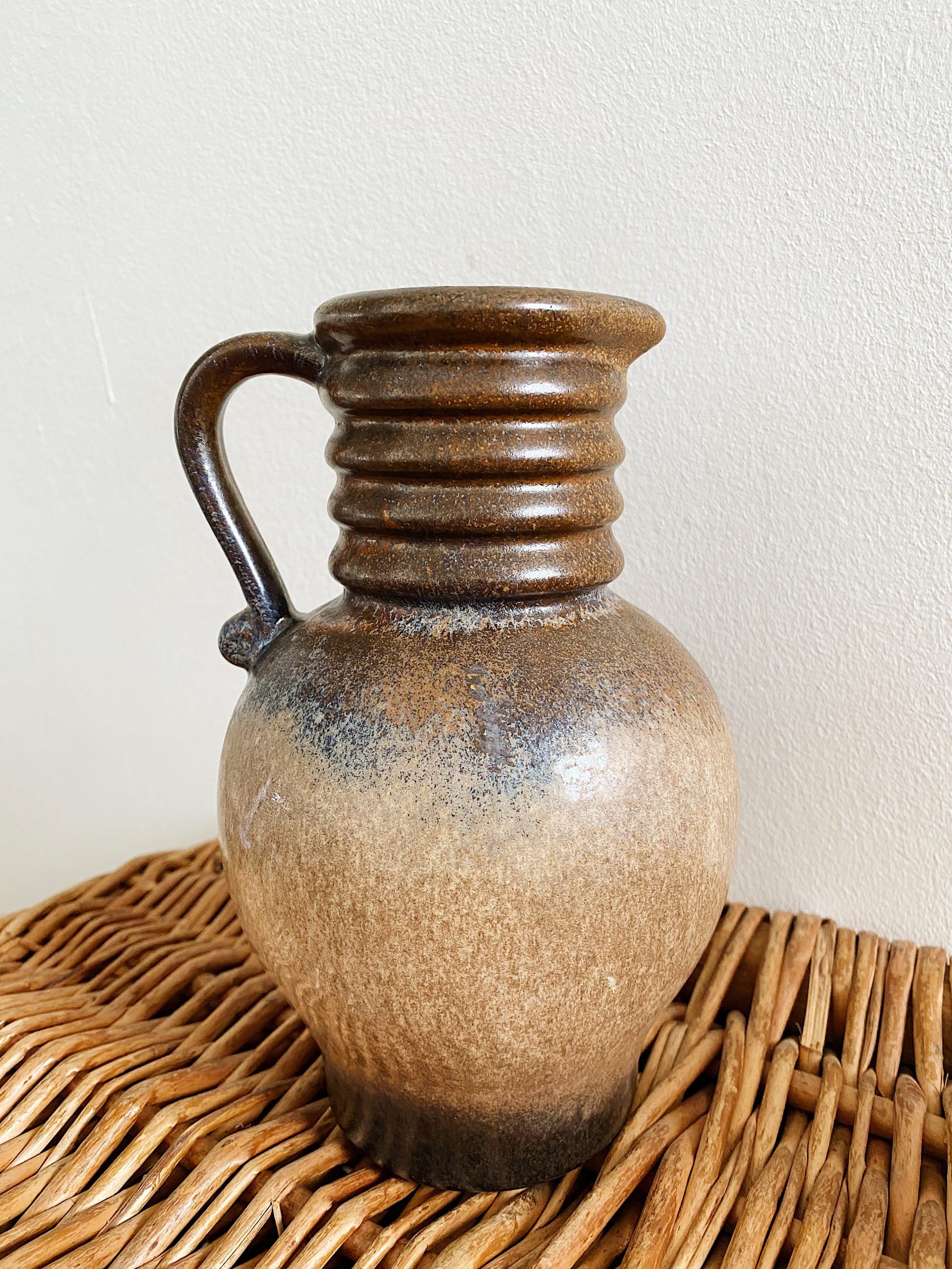 Mid Century German Ceramic vase vintage modern flower country | Etsy