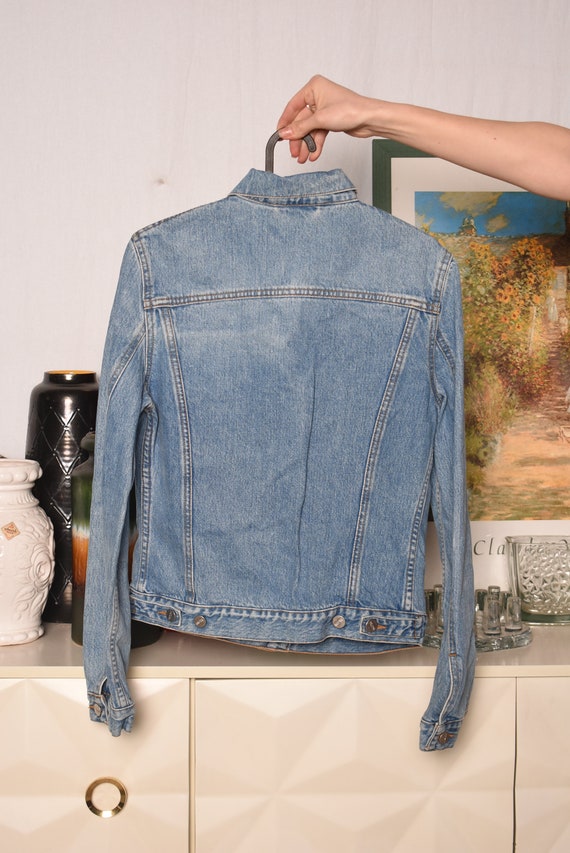 90's retro stonewash denim teen jacket womens wom… - image 10