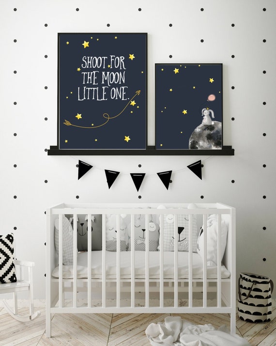 moon and stars nursery decor