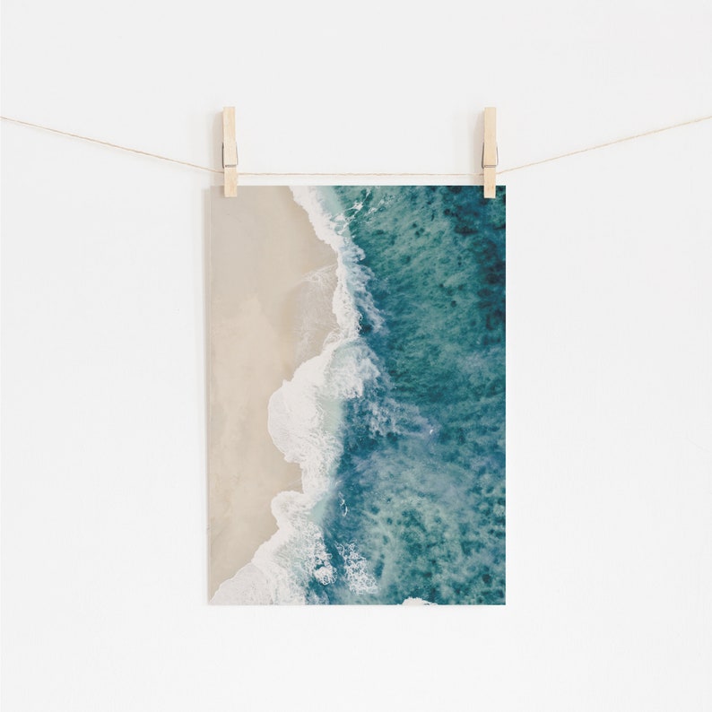 Set of 3 Beach Prints Aerial Beach Print Photography Beach Etsy